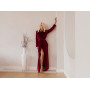 Claret velvet robe 