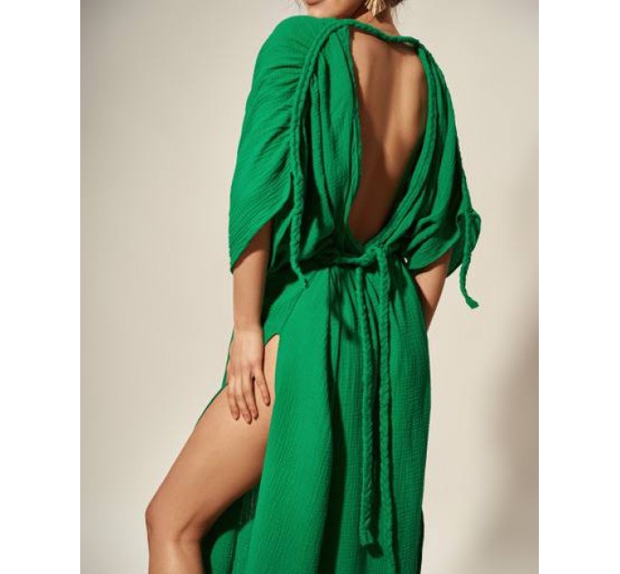 Green Goddess gauze cotton dress 