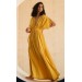 Mustard Goddess gauze cotton dress 