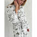 Kimono viscose robe with flowers 