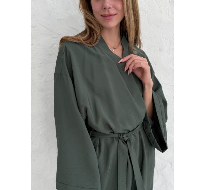 Kimono viscose robe 